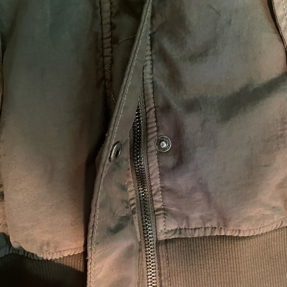 Marrakech (Anthropologie) army green bomber jacket - Picture 11 of 11